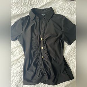 Black short sleeve blouse